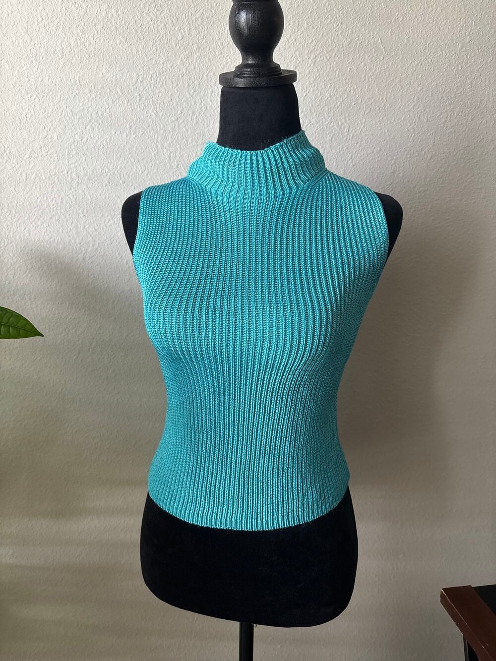 Ann Taylor Loft Rayon Turtleneck Sweater Vest